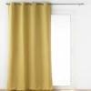 RIDEAU OEILLETS 140X260CM ISOLANT JUPITER OCRE