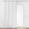 RIDEAU OEILLETS 135X260CM ISOLANT MICROFIBRE BLANC