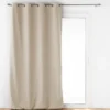 RIDEAU OEILLETS 140X260CM ISOLANT UNI JUPITER LIN