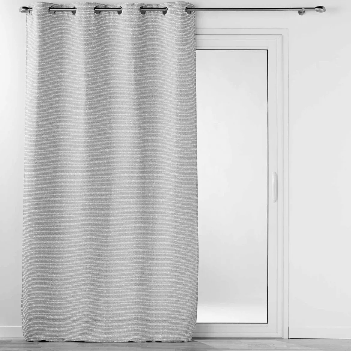 RIDEAU OEILLETS 140X260CM JACQUARD ALBY