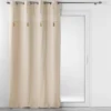 RIDEAU OEILLETS 140X240CM METALLISE RAFINA