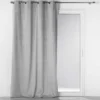 RIDEAU OEILLETS 135X240CM OCCULTANT VELOURS AQUARELLE GRIS