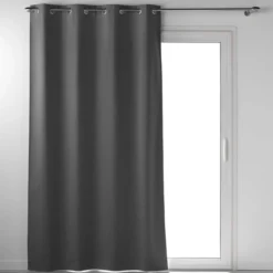RIDEAU OEILLETS 135X260CM OCCULTANT OCCULTISS ANTHRACITE