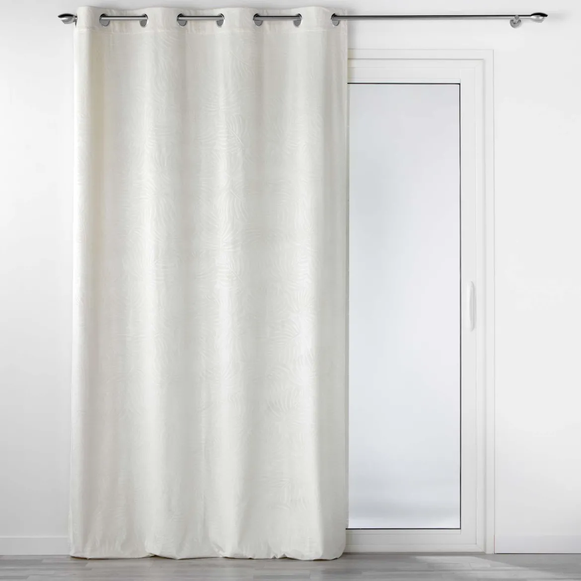RIDEAU OEILLETS 140X240CM OCCULTANT RELIEF ANALIA NATUREL