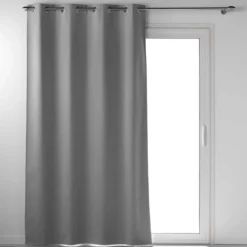 RIDEAU OEILLETS 135X260CM OCCULTANT OCCULTISS GRIS