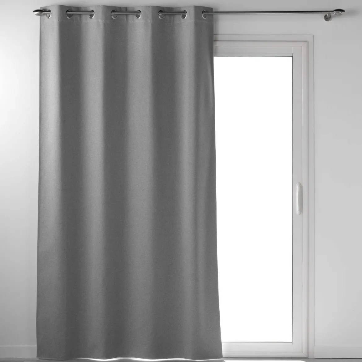 RIDEAU OEILLETS 135X260CM OCCULTANT OCCULTISS GRIS