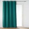 RIDEAU OEILLETS 135X240CM OCCULTANT JACQUARD BLAKE BLEU