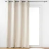 RIDEAU OEILLETS 140X240CM POLYCOTON PANDORE BLANC
