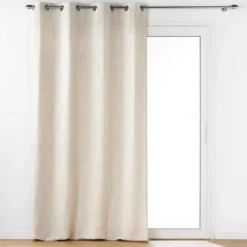 RIDEAU OEILLETS 140X240CM POLYCOTON PANDORE BLANC