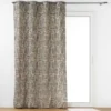 RIDEAU OEILLETS 140X240CM POLYCOTON PANDORE NOIR