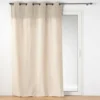 RIDEAU OEILLETS 140X240CM POLYCOTON UNI TESSA BEIGE