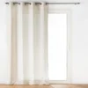 RIDEAU OEILLETS 140X240CM POLYESTER LIN UNI PAULINE
