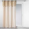 RIDEAU OEILLETS 140X240CM SOLEA OR