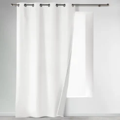 RIDEAU OEILLETS 140X260CM THERMIQUE ICEMOUNT BLANC