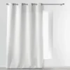 RIDEAU OEILLETS 140X280CM UNI ESSENTIEL BLANC