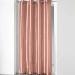 RIDEAU OEILLETS 140X240CM UNI SHANA ROSE POUDRE