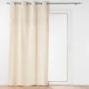 RIDEAU OEILLETS 140X240CM UNI TUFTE ATHENA NATUREL
