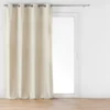 RIDEAU OEILLETS 140X260CM VELOURS JACQUARD MIKA LIN