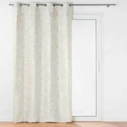 RIDEAU OEILLETS 140X260CM VELOURS METAL MARIUS