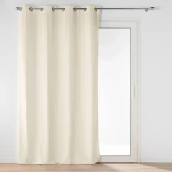 RIDEAU OEILLETS 135X260CM VELOURS UNI NOVANA LIN