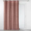 RIDEAU OEILLETS 140X260CM VELOURS VELOURIANE ROSE