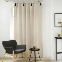 RIDEAU PASSANTS 140X240CM UNI CYRINE