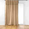 RIDEAU PASS CACHE 140X240CM COTON UNI MISTRALINE LIN