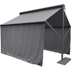 RIDEAUX SALSA 2X4M ARDOISE