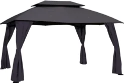 RIDEAUX TONNELLE MALDIVES 4X3M ARDOISE
