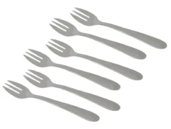 RIGA LOT 6 FOURCHETTES A HUITRE INOX