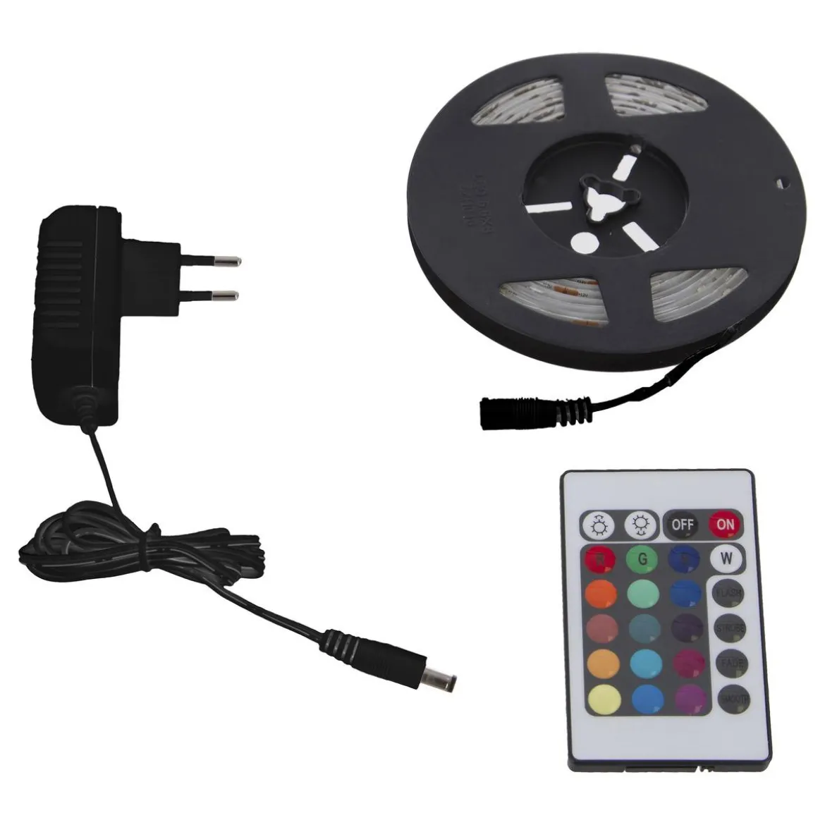 RUBAN LED 10M COULEUR REGLABLE SUR SECTEUR