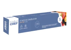 10 SACHETS CONGELATION ZIP 3L 27X28CM