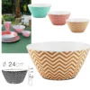 SALADIER MELAMINE ZIGZAG D.24X11.2CM