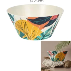 SALADIER PLASTIQUE PARADIS EXOTIQUE D.25CM