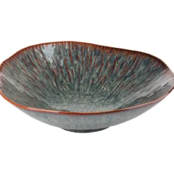SALADIER PORCELAINE EMAIL REACTIF 26X6.5CM