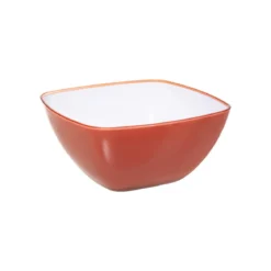 SALADIER SQUARE ROSE NACARAT 14CM