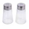 SALIERE POIVRIERE VERRE ET INOX