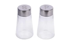 SALIERE POIVRIERE VERRE ET INOX
