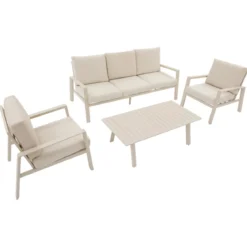 SALON LUZANE ARGILE 5 PLACES