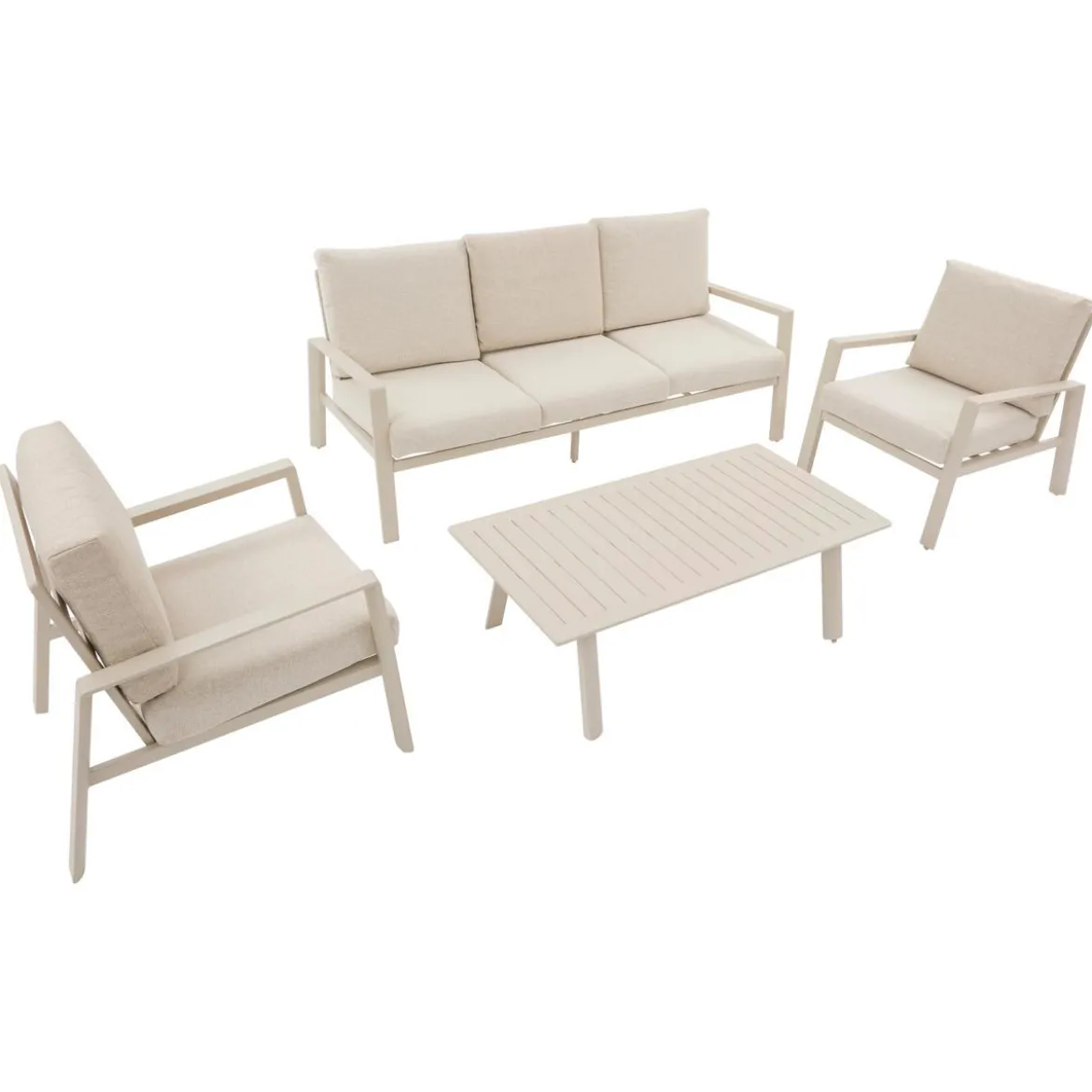 SALON LUZANE ARGILE 5 PLACES