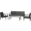 SALON PAVANE GRAPHITE 5 PLACES
