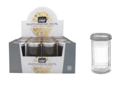 SAUPOUDREUR VERRE TRANSPARENT 250ML