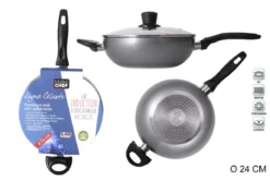 SAUTEUSE ALUMINIUM ANTI ADHERENTE INDUCTION GRIS D.24CM
