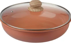 SAUTEUSE CERAMIQUE ALUMINIUM 26CM TERRACOTTA
