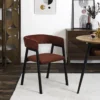SCOTT FAUTEUIL DESIGN COTELE TERRACOTTA