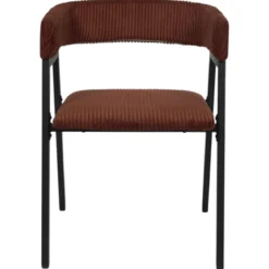 SCOTT FAUTEUIL DESIGN COTELE TERRACOTTA
