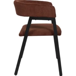 SCOTT FAUTEUIL DESIGN COTELE TERRACOTTA