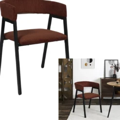 SCOTT FAUTEUIL DESIGN COTELE TERRACOTTA