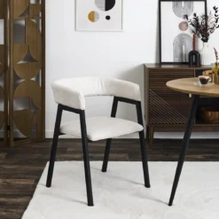 SCOTT FAUTEUIL DESIGN COTELE BEIGE