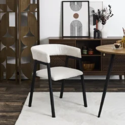 SCOTT FAUTEUIL DESIGN COTELE BEIGE